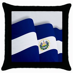 El Salvador Coat Of Arms Throw Pillow Case (black) by trulycreative