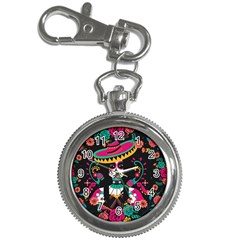 Day Of The Dead Woman Rose Key Chain Watches by trulycreative