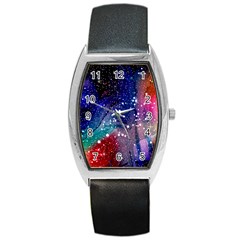 Cosmic Galaxy Stardust Barrel Style Metal Watch by trulycreative