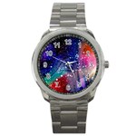 Cosmic Galaxy Stardust Sport Metal Watch Front