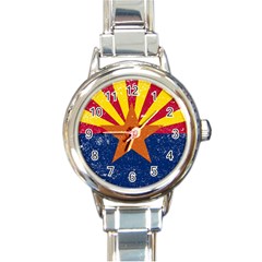 Arizona State Flag Round Italian Charm Watch by trulycreative