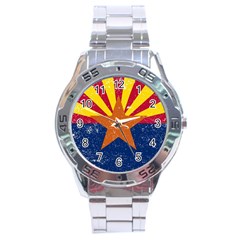 Arizona State Flag Stainless Steel Analogue Watch by trulycreative