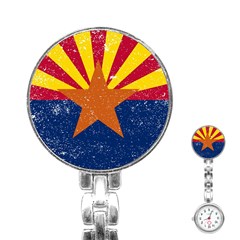 Arizona State Flag Stainless Steel Nurses Watch by trulycreative