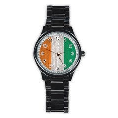 Flag Of Ivory Coast Stainless Steel Round Watch by trulycreative