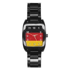 Grunge Flag Of Germany Stainless Steel Barrel Watch by trulycreative