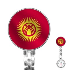 Flag Of Kyrgyzstan Stainless Steel Nurses Watch by trulycreative