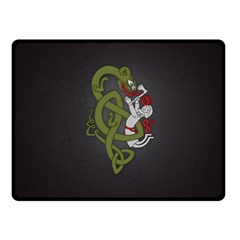 Pepe The Frog Rare Celtic Viking Norse Dragon Pattern Deus Vult Medieval Wojak Crusader Fleece Blanket (small) by snek