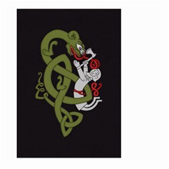 Pepe The Frog Rare Celtic Viking Norse Dragon Pattern Deus Vult Medieval Wojak Crusader Large Garden Flag (two Sides) by snek