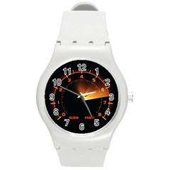 Car Speedometer Fast Round Plastic Sport Watch (m) by trulycreative