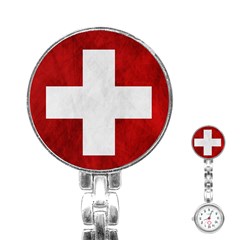 Flag Of Switzerland Stainless Steel Nurses Watch by trulycreative