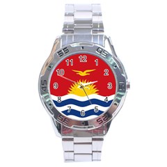 Flag Of Kiribati Stainless Steel Analogue Watch by trulycreative