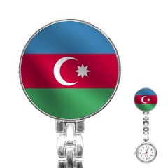 Flag Of Azerbaijan Stainless Steel Nurses Watch by trulycreative