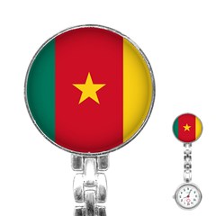 Flag Of Cameroon Stainless Steel Nurses Watch by trulycreative