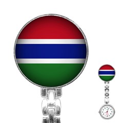 Flag Of The Gambia Stainless Steel Nurses Watch by trulycreative