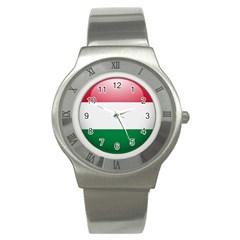 Flag Of Hungary Stainless Steel Watch by trulycreative