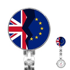 Brexit British Exit Flag Stainless Steel Nurses Watch by trulycreative