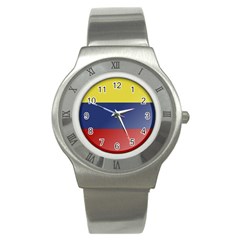 Flag Of Ecuador Stainless Steel Watch by trulycreative