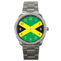 Flag Of Jamaica Sport Metal Watch by trulycreative