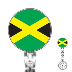 Flag Of Jamaica Stainless Steel Nurses Watch by trulycreative