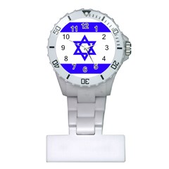 Flag Of Israel Plastic Nurses Watch by trulycreative