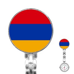 Flag Of Armenia Stainless Steel Nurses Watch by trulycreative