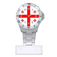 Flag Of Georgia Plastic Nurses Watch by trulycreative