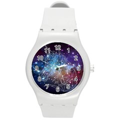 Constellation Star Unicorn Round Plastic Sport Watch (m) by trulycreative