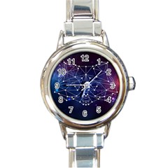 Constellation Star Raccoon Round Italian Charm Watch by trulycreative