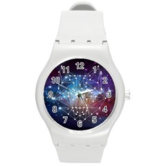 Constellation Star Fox Round Plastic Sport Watch (m) by trulycreative