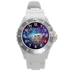 Constellation Star Fox Round Plastic Sport Watch (l) by trulycreative