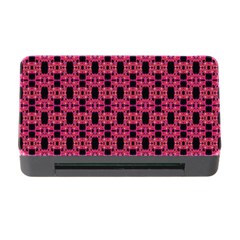 Red Black Abstract Pattern Memory Card Reader With Cf by BrightVibesDesign