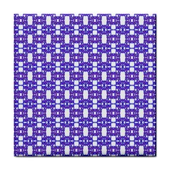 Purple  White  Abstract Pattern Tile Coaster by BrightVibesDesign