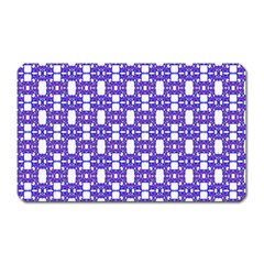 Purple  White  Abstract Pattern Magnet (rectangular) by BrightVibesDesign