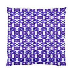 Purple  White  Abstract Pattern Standard Cushion Case (one Side) by BrightVibesDesign