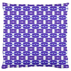 Purple  White  Abstract Pattern Large Cushion Case (one Side) by BrightVibesDesign