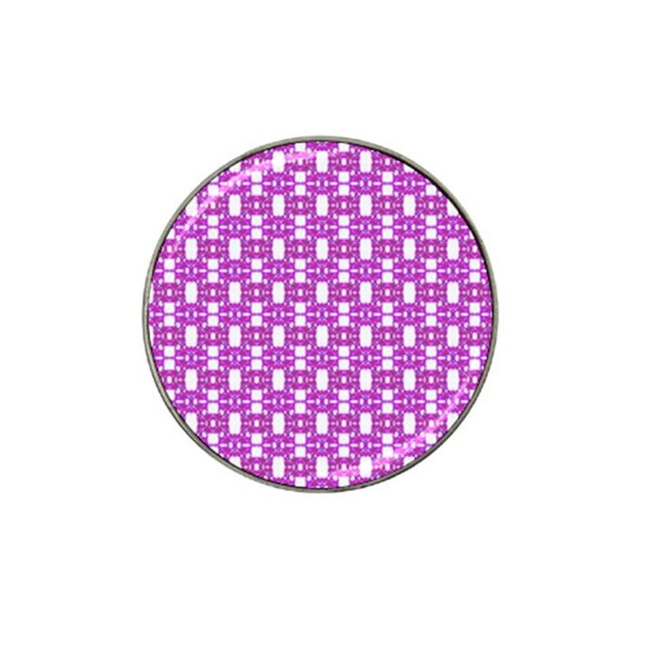 Pink  White  Abstract Pattern Hat Clip Ball Marker (10 pack)