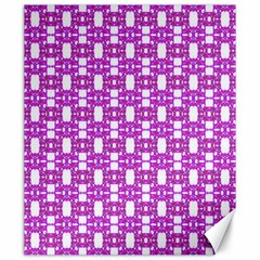 Pink  White  Abstract Pattern Canvas 20  X 24  by BrightVibesDesign