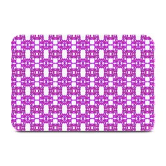 Pink  White  Abstract Pattern Plate Mats by BrightVibesDesign