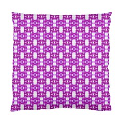 Pink  White  Abstract Pattern Standard Cushion Case (two Sides) by BrightVibesDesign