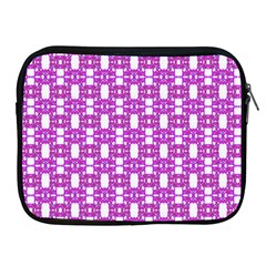 Pink  White  Abstract Pattern Apple Ipad 2/3/4 Zipper Cases by BrightVibesDesign