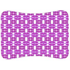 Pink  White  Abstract Pattern Velour Seat Head Rest Cushion by BrightVibesDesign