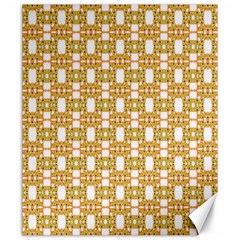 Yellow  White  Abstract Pattern Canvas 20  X 24  by BrightVibesDesign