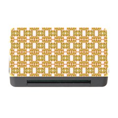 Yellow  White  Abstract Pattern Memory Card Reader With Cf by BrightVibesDesign