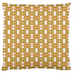 Yellow  White  Abstract Pattern Large Cushion Case (one Side)