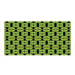 Green Black Abstract Pattern Satin Wrap by BrightVibesDesign