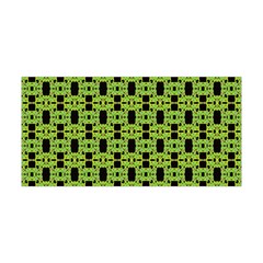 Green Black Abstract Pattern Yoga Headband by BrightVibesDesign