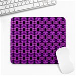 Pink Black Abstract Pattern Large Mousepads Front