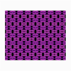 Pink Black Abstract Pattern Small Glasses Cloth by BrightVibesDesign