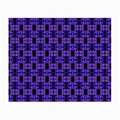 Purple Black Abstract Pattern Small Glasses Cloth by BrightVibesDesign