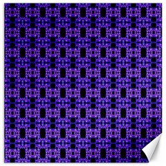 Purple Black Abstract Pattern Canvas 12  X 12  by BrightVibesDesign